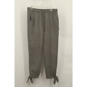 White House Black Market Women's Jogger Pants Geometric Print Size 8 Black/White